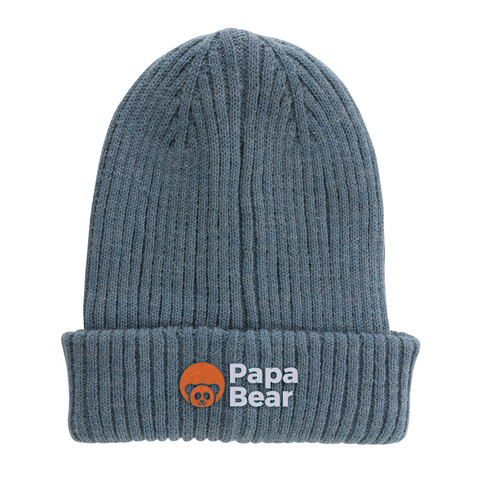 Impact AWARE™ Polylana® doppelt gestrickte Mütze Sage blue bedrucken, Art.-Nr. P453.395
