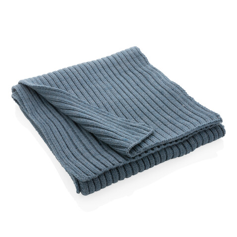 Impact AWARE™ Polylana® Strickschal 180x25cm Sage blue bedrucken, Art.-Nr. P453.445