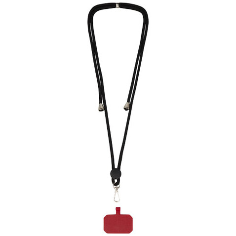 Kubi Smartphone Lanyard, rot bedrucken, Art.-Nr. 12426321