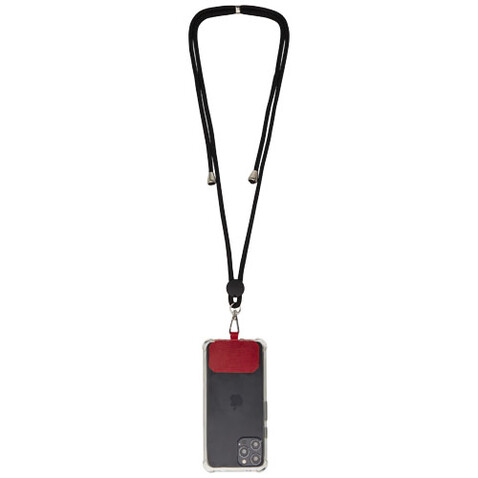Kubi Smartphone Lanyard, rot bedrucken, Art.-Nr. 12426321