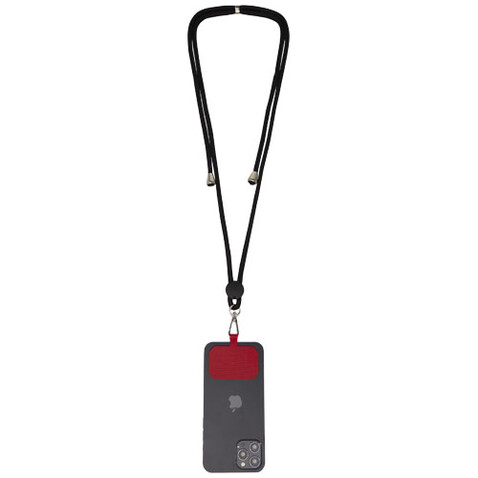 Kubi Smartphone Lanyard, rot bedrucken, Art.-Nr. 12426321