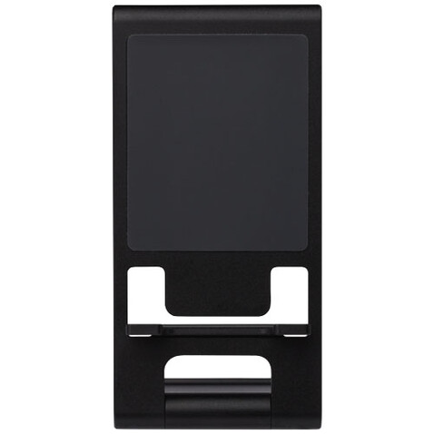 Rise schlanker Aluminium Smartphone Ständer, schwarz bedrucken, Art.-Nr. 12427990