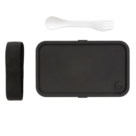 GRS RPP Lunchbox mit Göffel weiß bedrucken, Art.-Nr. P269.053