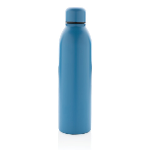 RCS recycelte Stainless Steel Vakuumflasche blau bedrucken, Art.-Nr. P433.045