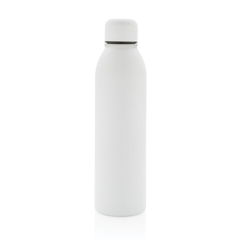 RCS recycelte Stainless Steel Vakuumflasche weiß bedrucken, Art.-Nr. P433.043