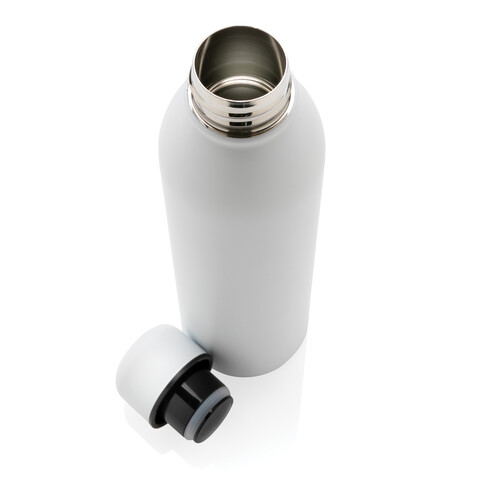 RCS recycelte Stainless Steel Vakuumflasche weiß bedrucken, Art.-Nr. P433.043