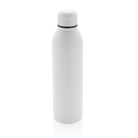 RCS recycelte Stainless Steel Vakuumflasche weiß bedrucken, Art.-Nr. P433.043