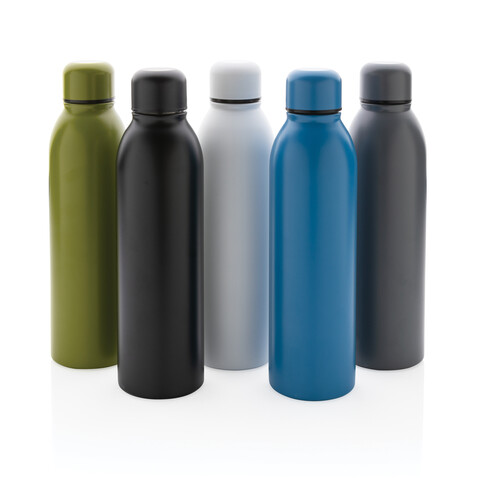 RCS recycelte Stainless Steel Vakuumflasche weiß bedrucken, Art.-Nr. P433.043