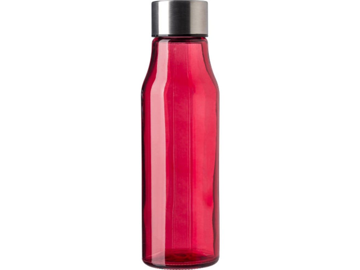 Trinkflasche aus Glas und rostfreiem Stahl (500 ml) Andrei – Rot bedrucken, Art.-Nr. 008999999_736931