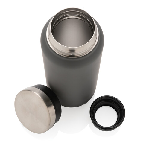 RCS recycelte Stainless Steel Vakuumflasche 600ml grau bedrucken, Art.-Nr. P433.022