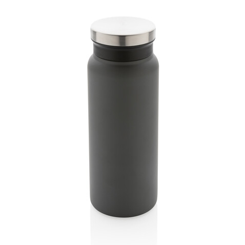 RCS recycelte Stainless Steel Vakuumflasche 600ml grau bedrucken, Art.-Nr. P433.022