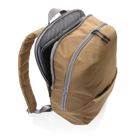Impact AWARE™ 1200D 15.6&#039;&#039; Laptop-Rucksack khaki, grau bedrucken, Art.-Nr. P762.829