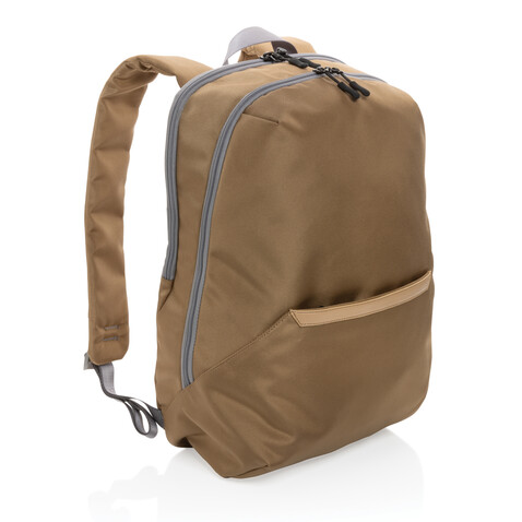 Impact AWARE™ 1200D 15.6&#039;&#039; Laptop-Rucksack khaki, grau bedrucken, Art.-Nr. P762.829