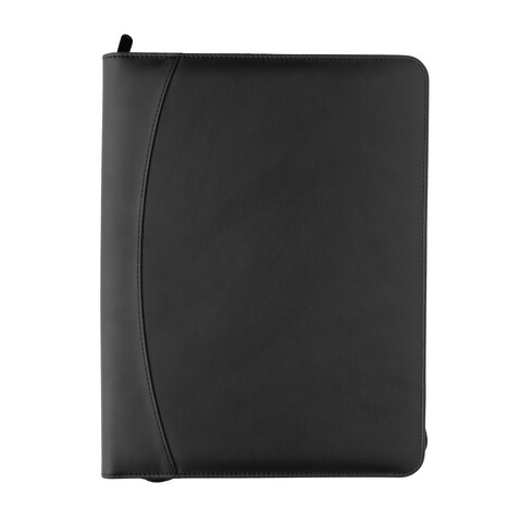 RCS rPU Deluxe Tech Portfolio mit Reißverschluss schwarz bedrucken, Art.-Nr. P774.401