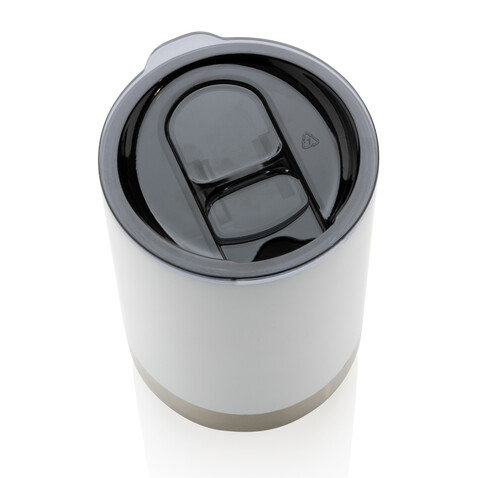 RCS recycelter Stainless Steel Becher weiß bedrucken, Art.-Nr. P433.063