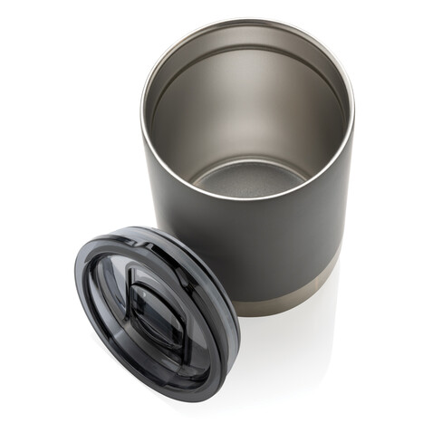 RCS recycelter Stainless Steel Becher grau bedrucken, Art.-Nr. P433.062