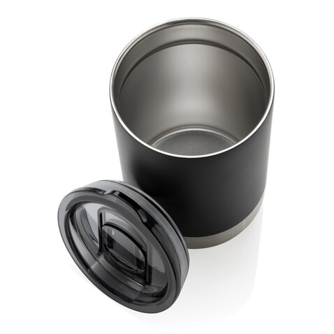 RCS recycelter Stainless Steel Becher schwarz bedrucken, Art.-Nr. P433.061