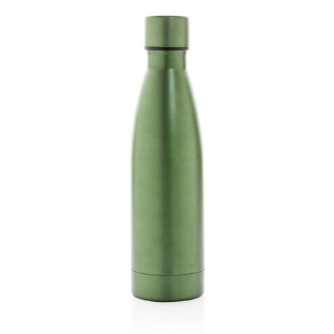 RCS recycelte Stainless Steel Solid Vakuum-Flasche grün bedrucken, Art.-Nr. P433.277