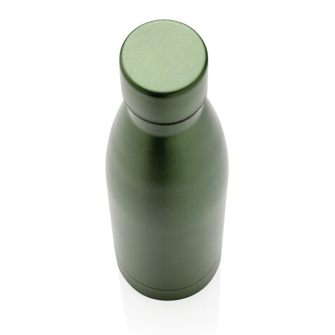 RCS recycelte Stainless Steel Solid Vakuum-Flasche grün bedrucken, Art.-Nr. P433.277