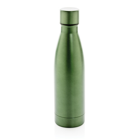 RCS recycelte Stainless Steel Solid Vakuum-Flasche grün bedrucken, Art.-Nr. P433.277