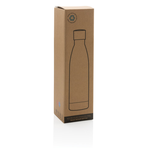 RCS recycelte Stainless Steel Solid Vakuum-Flasche grün bedrucken, Art.-Nr. P433.277