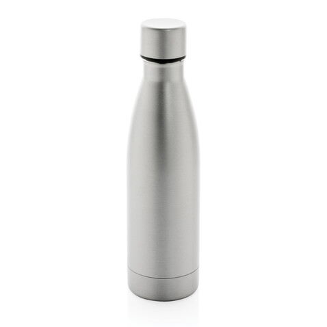 RCS recycelte Stainless Steel Solid Vakuum-Flasche grau bedrucken, Art.-Nr. P433.272