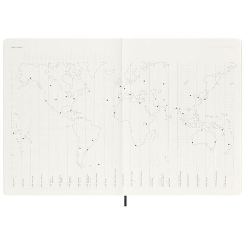 Moleskine 12M Softcover Wochenkalender XL, schwarz bedrucken, Art.-Nr. 10775590