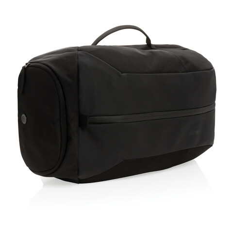 Swiss Peak AWARE™ RPET 15.6&quot; Work &amp; Gym Rucksack schwarz bedrucken, Art.-Nr. P762.771