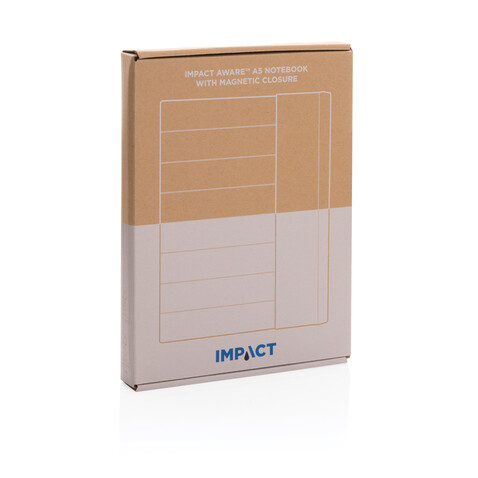 Impact Aware™ A5 Notebook mit Magnetverschluss grün bedrucken, Art.-Nr. P774.387