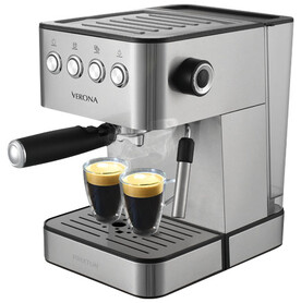 Prixton Verona Kaffeemaschine, silber bedrucken, Art.-Nr. 1PA08481