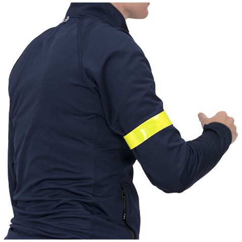 RFX™ Johan 38 cm reflektierendes Sicherheits-Schnapparmband, neongelb bedrucken, Art.-Nr. 12205113