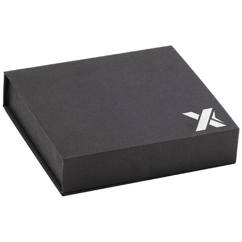 SCX.design W12 kabellose Ladestation mit Leuchtlogo, schwarz bedrucken, Art.-Nr. 2PX05090