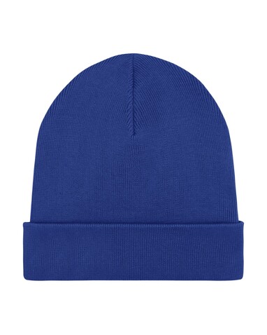 Rib Beanie - Der Rippstrick-Beanie - Worker Blue - OS bedrucken, Art.-Nr. STAU772C088OS