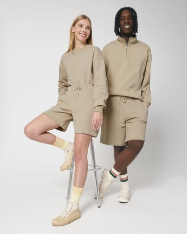 Boarder Dry - Die Unisex-Joggingshorts mit trockenem Griff - Desert Dust - XS bedrucken, Art.-Nr. STBU944C028XS