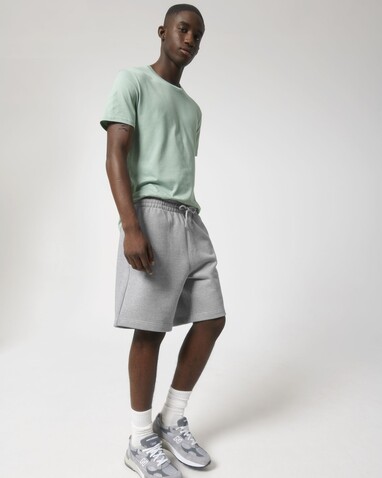 Boarder Dry - Die Unisex-Joggingshorts mit trockenem Griff - Heather Grey - M bedrucken, Art.-Nr. STBU944C2501M