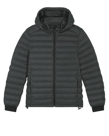Stanley Voyager Wool-Like - Wollähnliche wattierte Herrenjacke - Dark Heather Grey - L bedrucken, Art.-Nr. STJM889C6511L