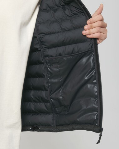 Stanley Voyager Wool-Like - Wollähnliche wattierte Herrenjacke - Dark Heather Grey - L bedrucken, Art.-Nr. STJM889C6511L