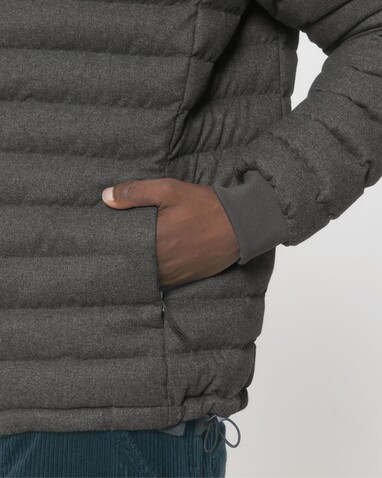 Stanley Voyager Wool-Like - Wollähnliche wattierte Herrenjacke - Deep Metal Heather Grey - XL bedrucken, Art.-Nr. STJM889C0941X
