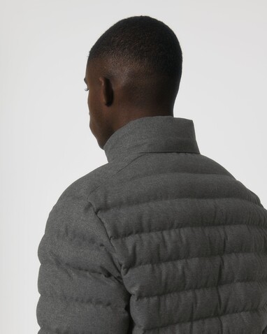 Stanley Voyager Wool-Like - Wollähnliche wattierte Herrenjacke - Deep Metal Heather Grey - L bedrucken, Art.-Nr. STJM889C0941L