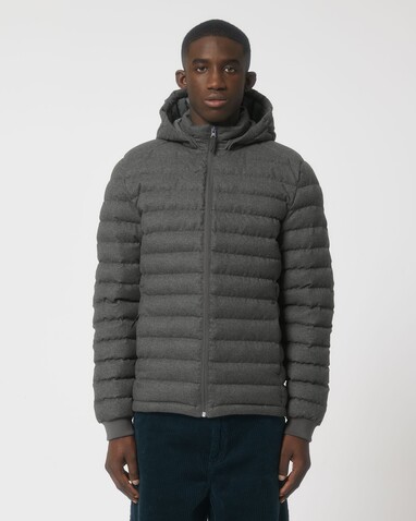 Stanley Voyager Wool-Like - Wollähnliche wattierte Herrenjacke - Deep Metal Heather Grey - L bedrucken, Art.-Nr. STJM889C0941L