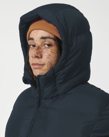 Puffer - Die Oversized Unisex-Steppjacke - French Navy - S bedrucken, Art.-Nr. STJU840C7271S