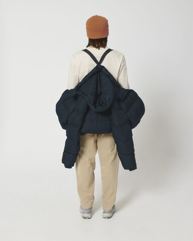 Puffer - Die Oversized Unisex-Steppjacke - French Navy - 3XL bedrucken, Art.-Nr. STJU840C7273X