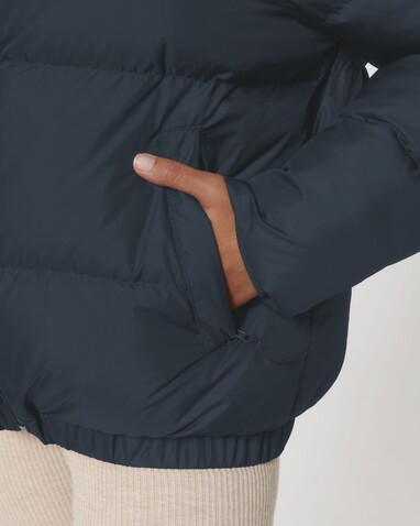 Puffer - Oversized Steppjacke - French Navy - 3XL bedrucken, Art.-Nr. STJU840C7273X
