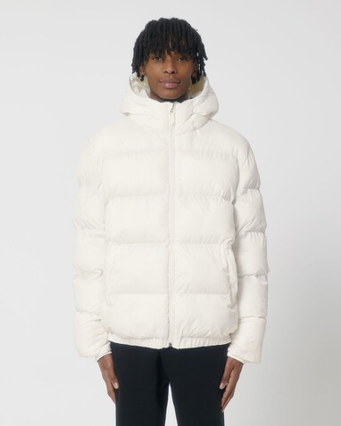Puffer - Die Oversized Unisex-Steppjacke - Off White - XL bedrucken, Art.-Nr. STJU840C0181X