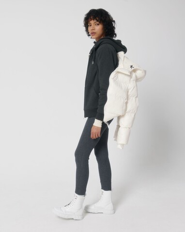 Puffer - Die Oversized Unisex-Steppjacke - Off White - XL bedrucken, Art.-Nr. STJU840C0181X