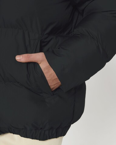 Puffer - Die Oversized Unisex-Steppjacke - Black - L bedrucken, Art.-Nr. STJU840C0021L