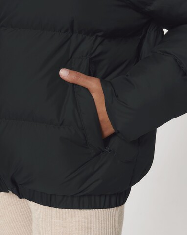 Puffer - Die Oversized Unisex-Steppjacke - Black - XXS bedrucken, Art.-Nr. STJU840C0022S