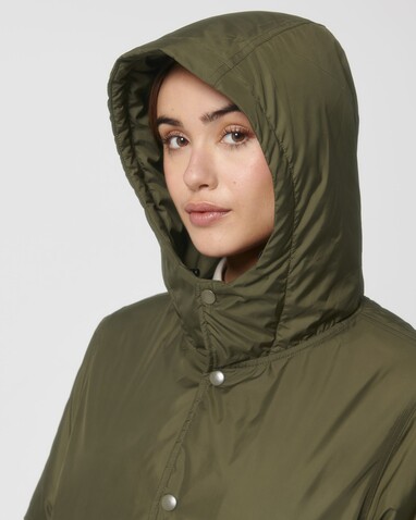 Padded Parker - Der Unisex-Parka wattiert - British Khaki - XXS bedrucken, Art.-Nr. STJU841C0082S