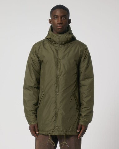 Padded Parker - Der Unisex-Parka wattiert - British Khaki - S bedrucken, Art.-Nr. STJU841C0081S
