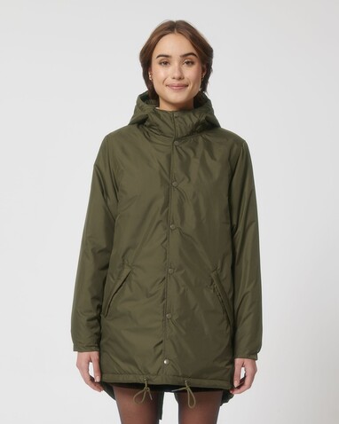 Padded Parker - Der Unisex-Parka wattiert - British Khaki - XXS bedrucken, Art.-Nr. STJU841C0082S